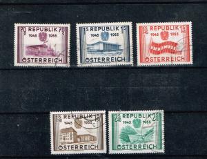 Austria  1955  599-603  Used