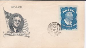 Brazil # C76, Franklin D. Roosevelt, First Day Cover