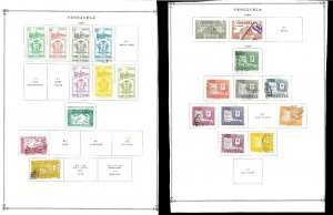 Venezuela 1941-1960 M & U Hinged on Remaindered Minkus & Scott Pages