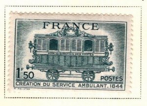 FRANCE Scott 472 MH* 1944 Early Postal Car stamp