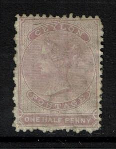 Ceylon SG# 48 - Mint Hinged / H. Rem / Dull Mauve / Light Page Rem - Lot 090317
