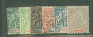 Martinique #36-41 Used