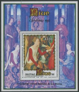 Niue 1992 SG758 Christmas MS MNH