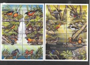 BIRDS - GRENADA #2909-10 M/S MNH