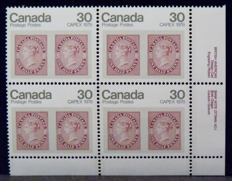 3523   Canada   PB's   MNH, VF # 753-55   CAPEX '78   CV$ 6.50