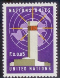 United Nations Geneva 1969 SC# 1 MNH-OG E124