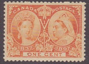 Canada # 51, Queen Victoria Jubilee, NH, Half Cat.