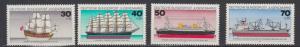 Germany - 1977 Historic Ships complete set - MNH (9603)