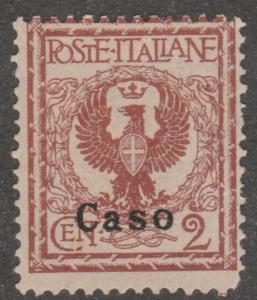 Italy, Caso, mint hnged, Scott #1, eagle,#M860