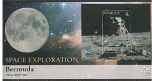2009 Bermuda - Sc 982 - FDC - 1 SS - First man on the moon
