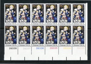 SCOTT  1842  CHRISTMAS MADONNA  & CHILD  15¢  PLATE BLOCK OF 12  MNH