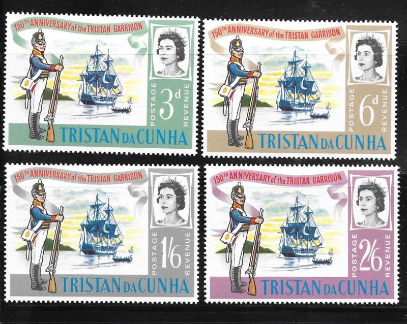 Tristan da Cunha 95-98: Garrisons and ships, MH, F-VF