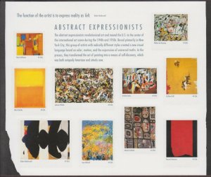 US,4444,ABSTRACT EXPRESSIONISTS,FULL SHEET COLLECTION,MINT NH OG,VF