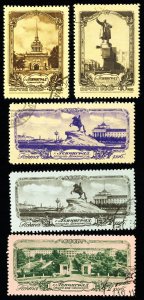 Russia Stamps # 1683-7 Used VF Scott Value $37.00