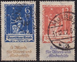 GERMANY REICH [1922] MiNr 0233-34 ( O/used ) [02]