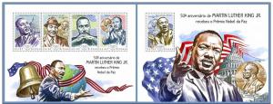 GUINEA BISSAU 2014 2 SHEETS gb14504ab MARTIN LUTHER KING