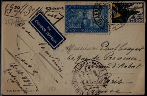 Brazil Zeppelin card 13.12.34