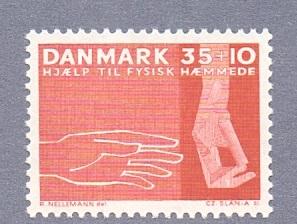 Denmark  1963  MNH  cripples foundation fund  complete