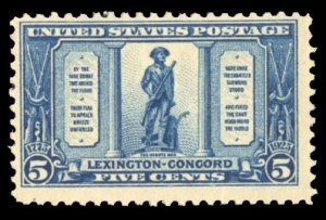 United States, 1910-30 #619 Cat$26, 1925 5c dark blue, never hinged