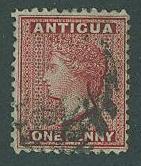 Antigua SC# 20 Queen Victoria, one pence, Lightly Cancelled