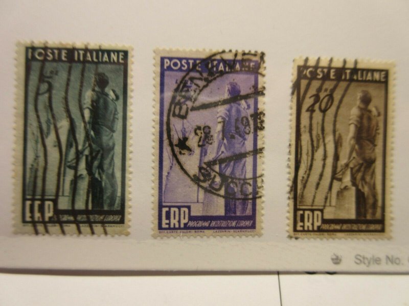 ITALY  Scott  515-517  set  USED  LotX  Cat $52.50