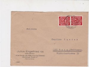 Germany 1946 Allied Occupation to Thuringia Naumburg Cancel Stamps Cover rf23206