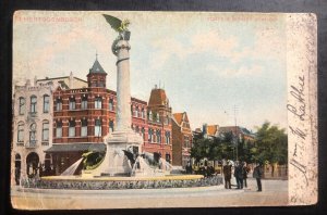 1907 Netherlands Picture Postcard Cover To Kherson Russia Fountain View