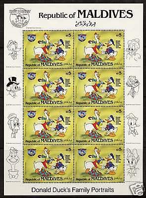 Maldives 1045a Sheet MNH Disney, Donald Duck