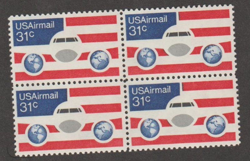 U.S. Scott #C90 Airmail Stamp - Mint NH Block of 4