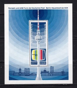 DDR Souvenir Sheet, MNH OG