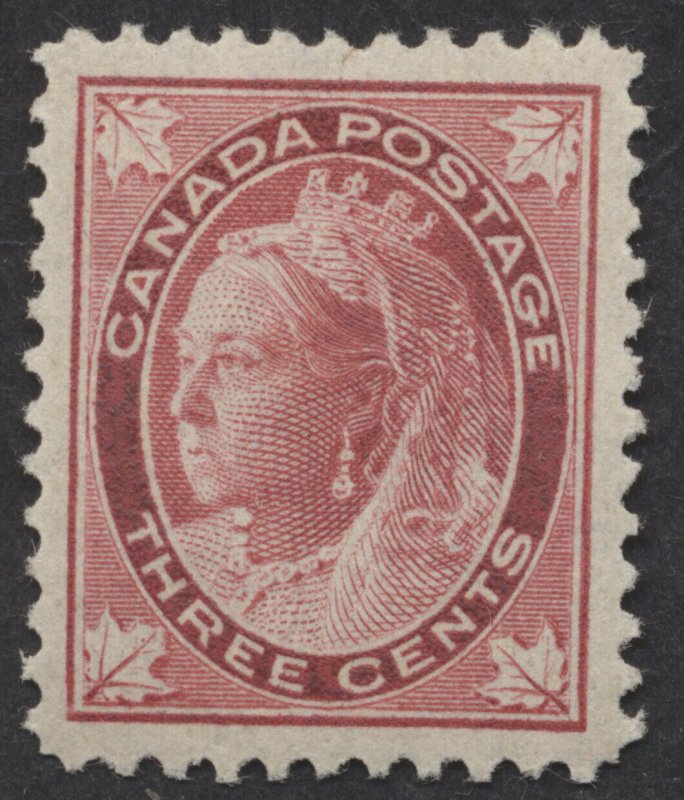 Canada #69 3c Victoria Leaf Mint OG VF LH