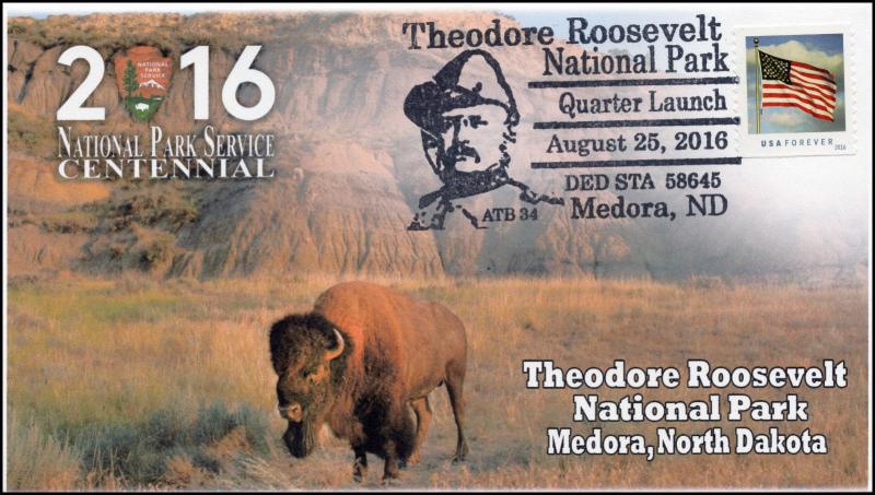 16-413, 2016, Theodore Roosevelt National Park, Pictorial, Quarter Launch 