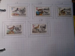 Alderney  #  13-17  MNH