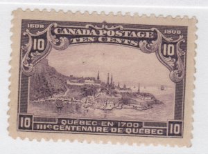 CANADA  #101 Quebec Tercentenary 10c VFNH JUMBO