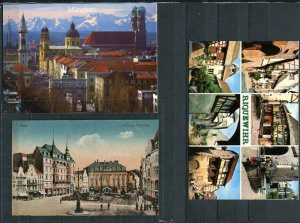 Germany 9 Beautiful  Postal cards Used to USA 8347