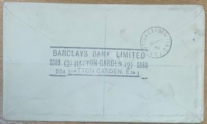 GB FDC 1951 FESTIVAL OF BRITAIN 3 MAY 1951 CANCEL LONDON REGISTERED