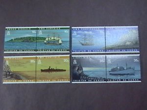 TRISTAN da CUNHA # 593-600(594a-600a)-MINT/NEVER HINGED---COMPLETE SET---1997