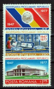 Romania 2745-2747 MNH Flags Coat of Arms Communications ZAYIX 0624S0529