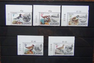 Alderney 1984 Birds set MNH 