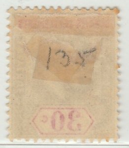 MALAYA SINGAPORE 1902 STRAITS KE VII 30c MH wmk CrownCA SG #117 M1411