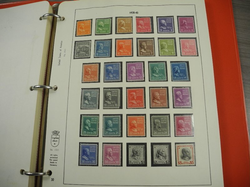 US, Amazing Mint  Stamp Collection in Lindner pages, mounted on White Ace pages