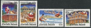 NORFOLK ISLAND Sc#491-494 1990 Christmas Complete Set OG Mint NH