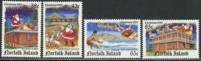 NORFOLK ISLAND Sc#491-494 1990 Christmas Complete Set OG Mint NH