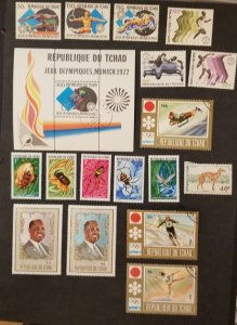 CHAD Africa Used Unused Stamp Lot Mint  MH OG T7585