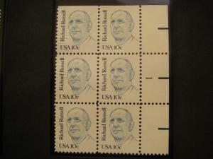 Scott 1844-1869, Great Americans, Complete Plate Blocks of 4 or 6, MNH Beauties