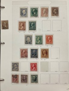 US  better STAMP COLLECTION homemade pages 1860-1970 used, NH,  LH  cv 10,700