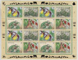 UN VIENNA MNH Scott # 6 different Endangered Species Sheets (96 Stamps)