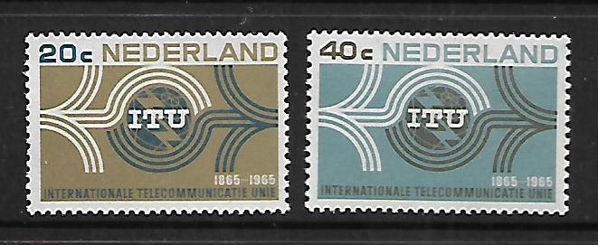 NETHERLANDS, 436-437, MNH, INTL. TELECOMMUNICATION