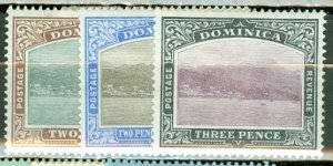 HR: Dominica 25-9 mint CV $53.25; scan shows only a few