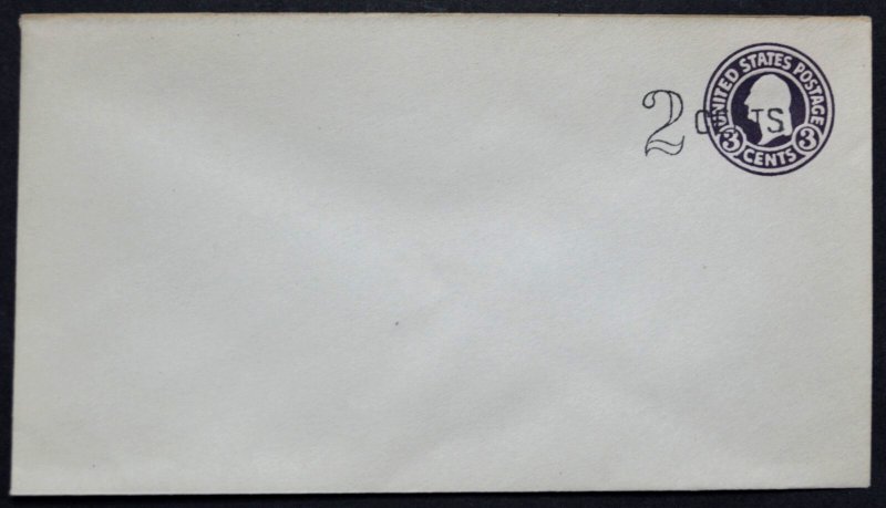 1920 US Sc. #U446 die 1 surcharged envelope, mint, good shape
